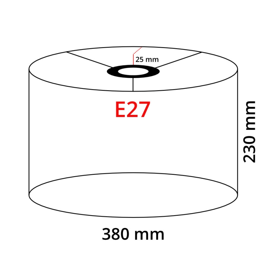 LED подова лампа TUNJA 1xE27/20W/230V Ø 38 см черна/таупе