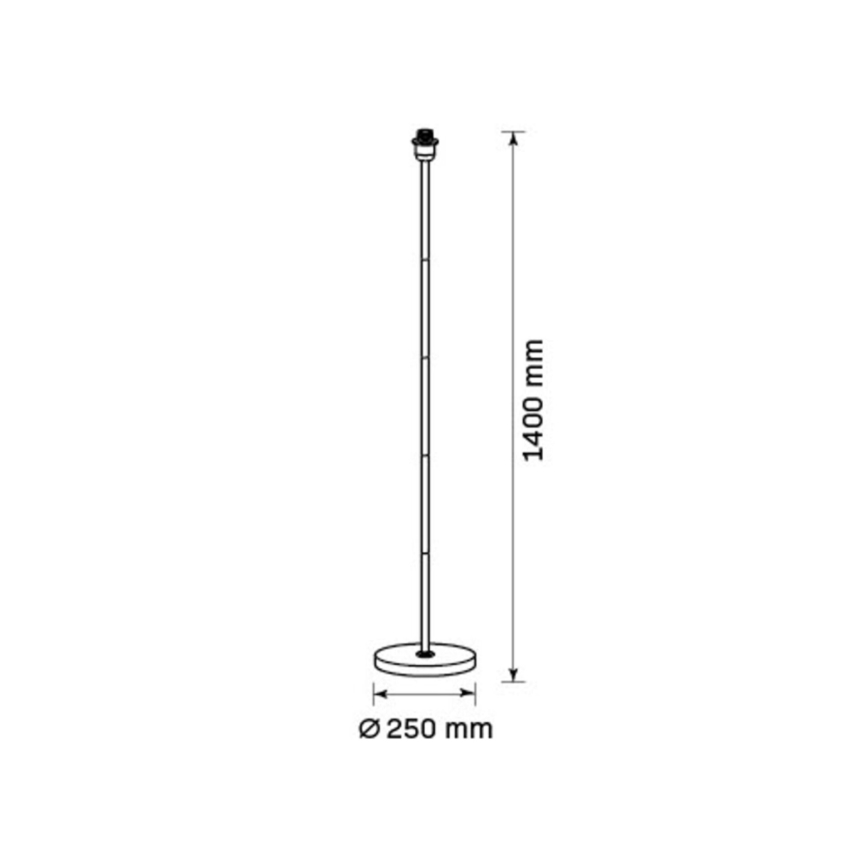 LED подова лампа TUNJA 1xE27/20W/230V Ø 38 см златиста/черна