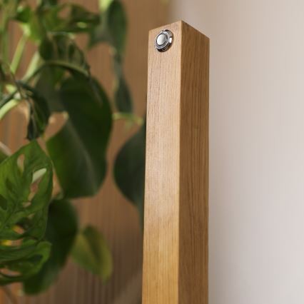 LED подова лампа VERDE LED/18W/230V 3000K дъб/черна