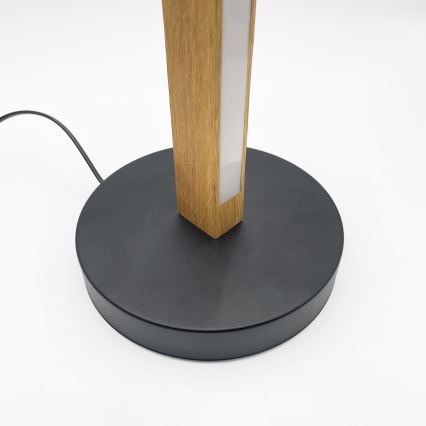 LED подова лампа VERDE LED/18W/230V 3000K дъб/черна