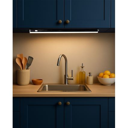 LED подшкафно осветително тяло TUBE LED/9W/230V 60 cm черно