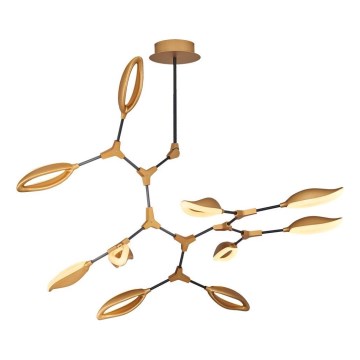 LED полилей на прът ASTI 10xLED/7W/230V 3000K златист