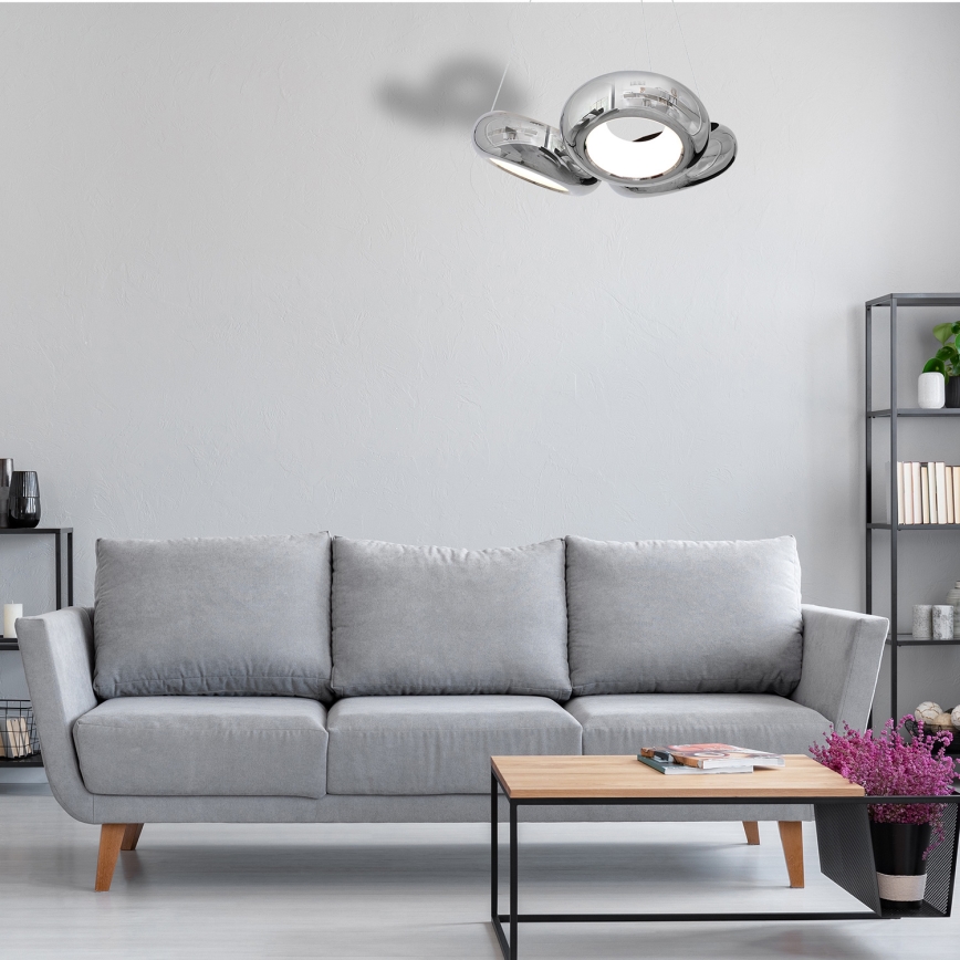 LED Полилей на верижка MERCURIO 3xLED/12W/230V