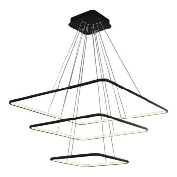LED Полилей на верижка NIX LED/117W/230V черна