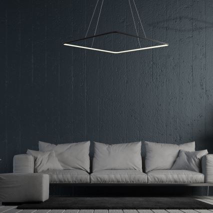 LED Полилей на верижка NIX LED/25W/230V черна