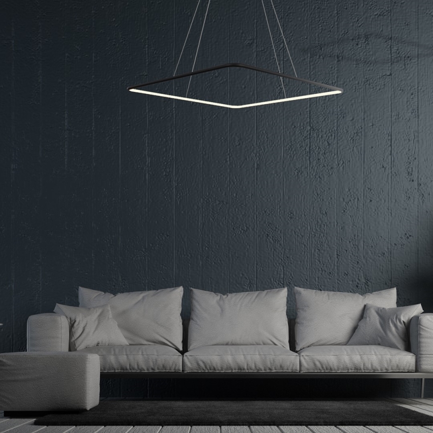 LED Полилей на верижка NIX LED/25W/230V черна