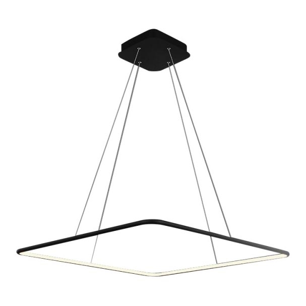 LED Полилей на верижка NIX LED/25W/230V черна