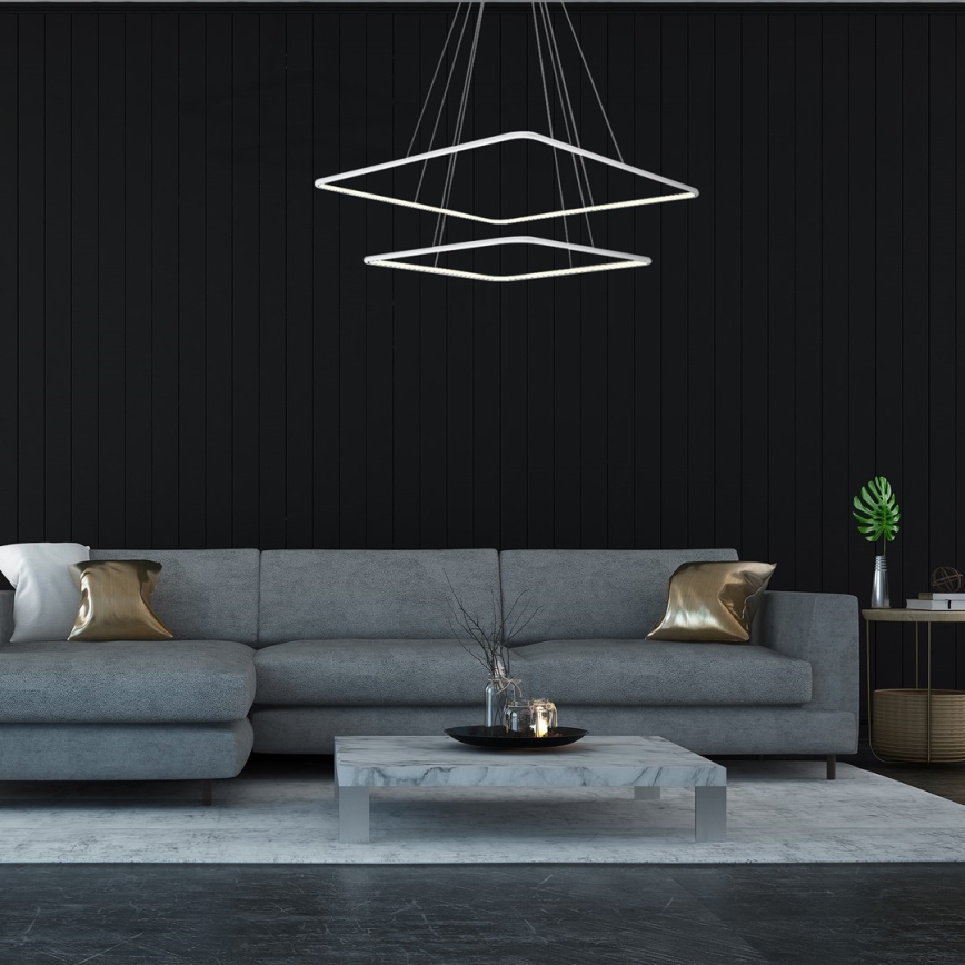LED Полилей на верижка NIX LED/50W/230V бяла
