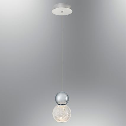LED Полилей на въже CREMONA LED/5W/230V 3000K мат хром