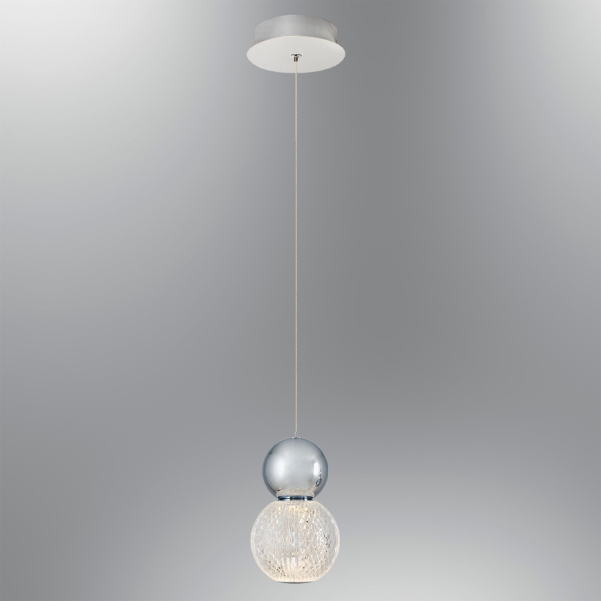 LED Полилей на въже CREMONA LED/5W/230V 3000K мат хром