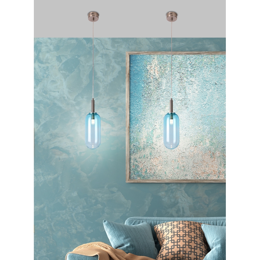 LED Полилей на въже FIUGGI LED/6W/230V син
