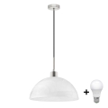 LED полилей на кабел 1xE27/60W/230V бял/черен