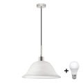 LED полилей на кабел 1xE27/60W/230V бял