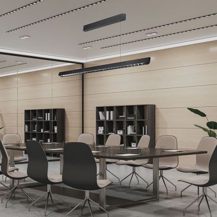 LED полилей на кабел LED/36W/230V 3000/4000/6400K черен