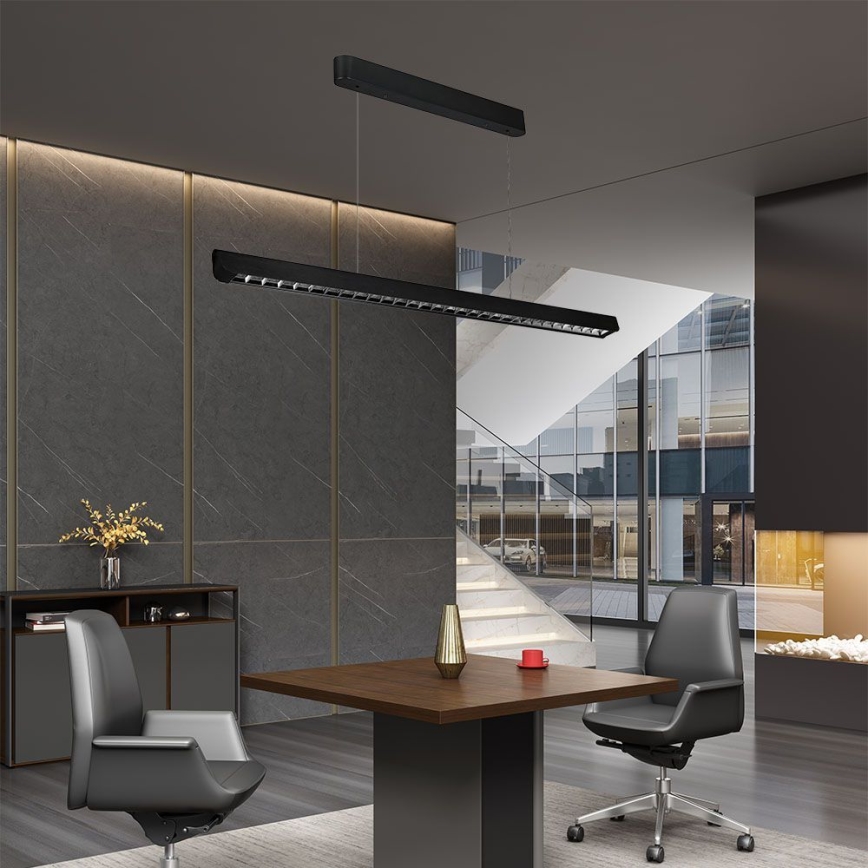 LED полилей на кабел LED/36W/230V 3000/4000/6400K черен