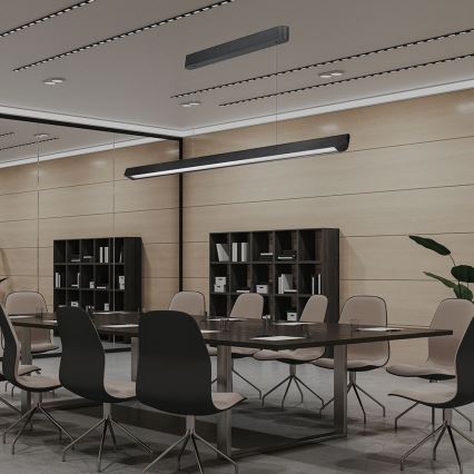 LED полилей на кабел LED/36W/230V 3000/4000/6400K черен