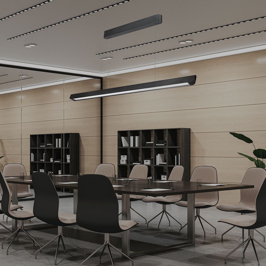 LED полилей на кабел LED/36W/230V 3000/4000/6400K черен