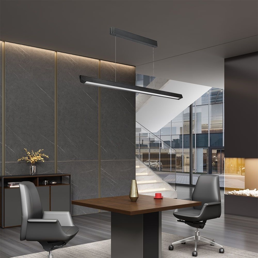 LED полилей на кабел LED/36W/230V 3000/4000/6400K черен