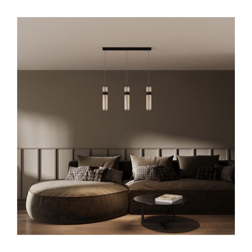 LED полилей на кабел AMBIENTE 3xLED/6W/230V 3000/4000/6000K черен