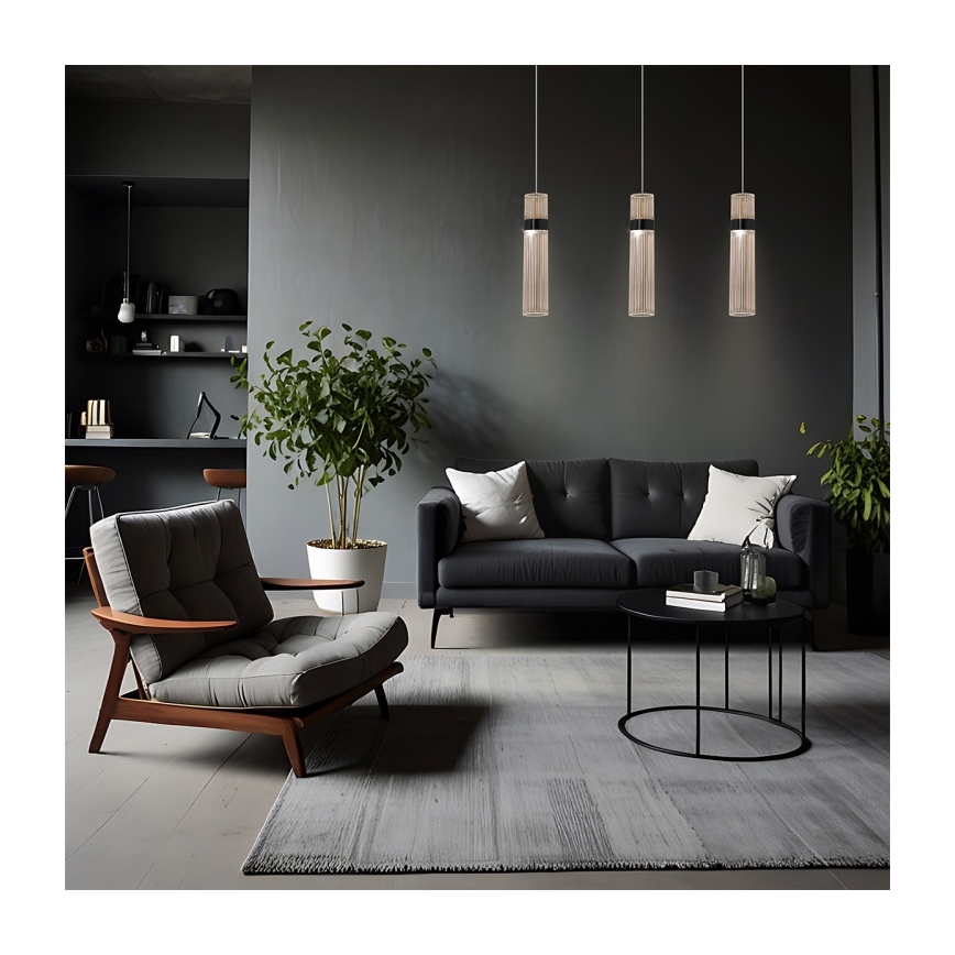 LED полилей на кабел AMBIENTE 3xLED/6W/230V 3000/4000/6000K черен