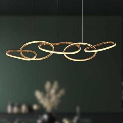 LED полилей на кабел ANNELI LED/45W/230V 125 cm златен