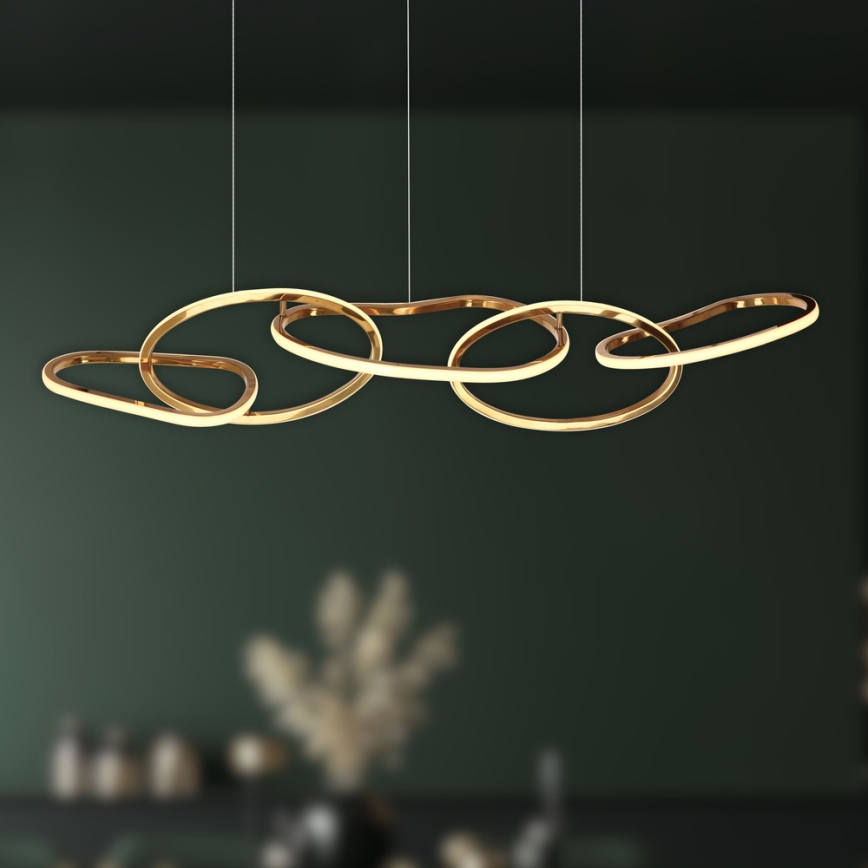 LED полилей на кабел ANNELI LED/45W/230V 125 cm златен
