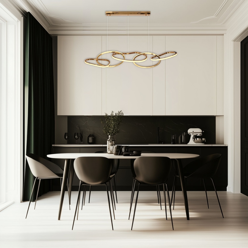 LED полилей на кабел ANNELI LED/45W/230V 125 cm златен