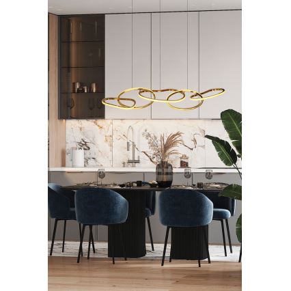 LED полилей на кабел ANNELI LED/45W/230V 125 cm златен