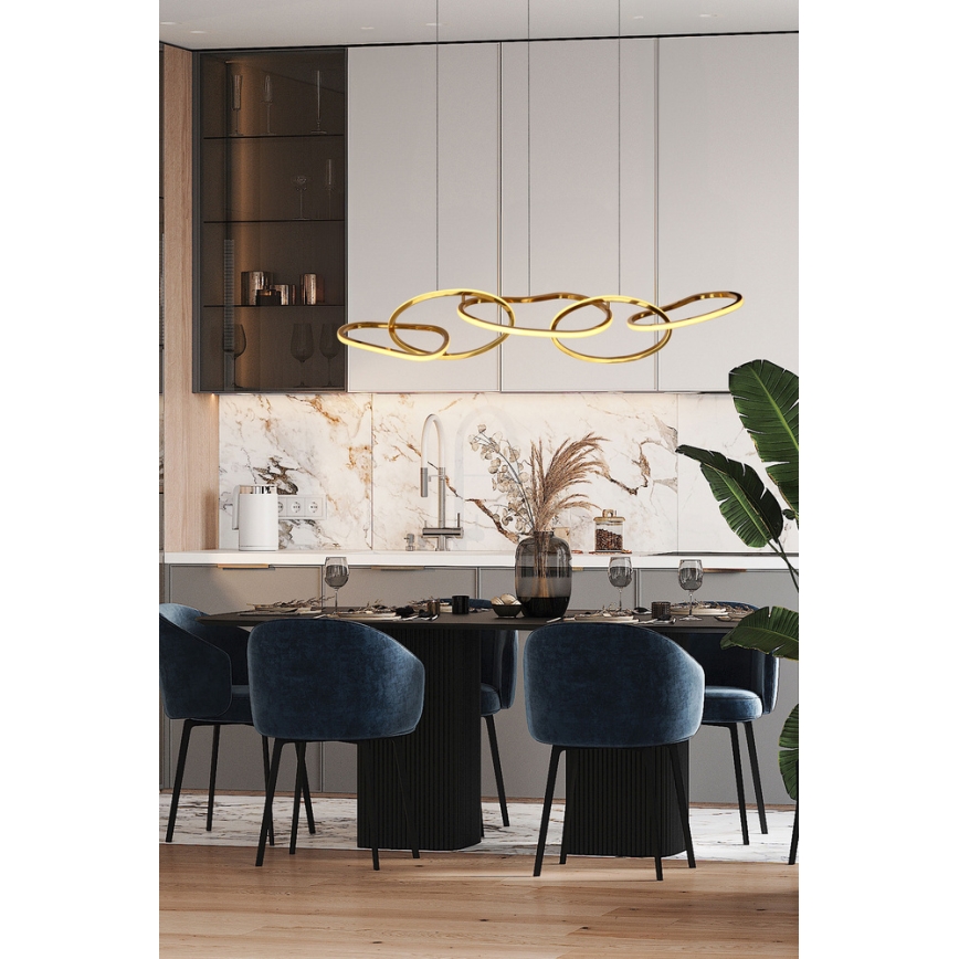 LED полилей на кабел ANNELI LED/45W/230V 125 cm златен