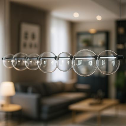 LED полилей на кабел ATOLA LED/19W/230V черен/прозрачен