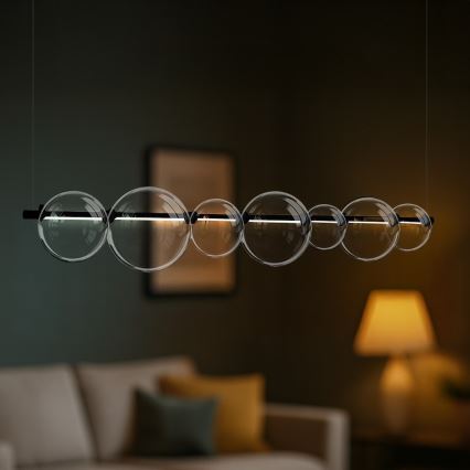 LED полилей на кабел ATOLA LED/19W/230V черен/прозрачен