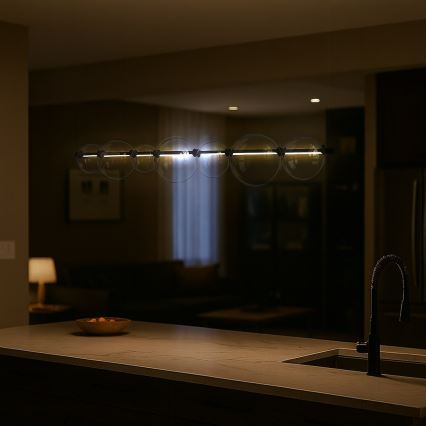 LED полилей на кабел ATOLA LED/19W/230V черен/прозрачен