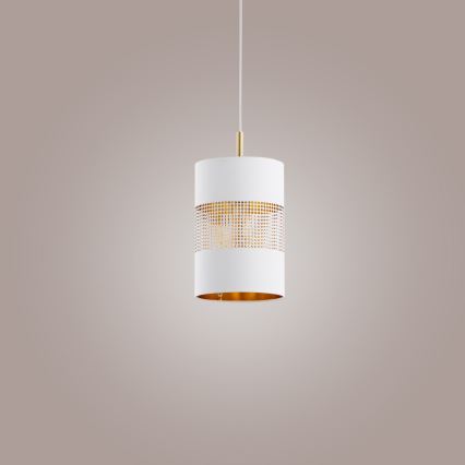 LED полилей на кабел BOGART 1xE27/15W/230V бял/златен