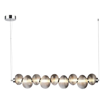 LED полилей на кабел BOLLA LED/32W/230V лъскав хром/опушено сиво