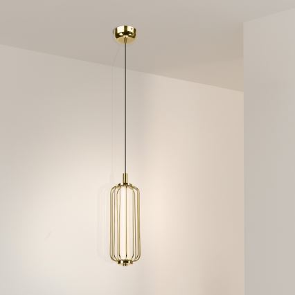 LED полилей на кабел BONNIE LED/15W/230V 3000K златен