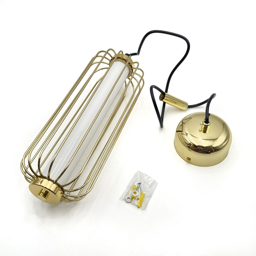 LED полилей на кабел BONNIE LED/15W/230V 3000K златен