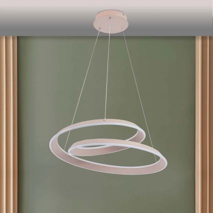LED полилей на кабел CASHMERE LED/75W/230V Ø 60 см бежов