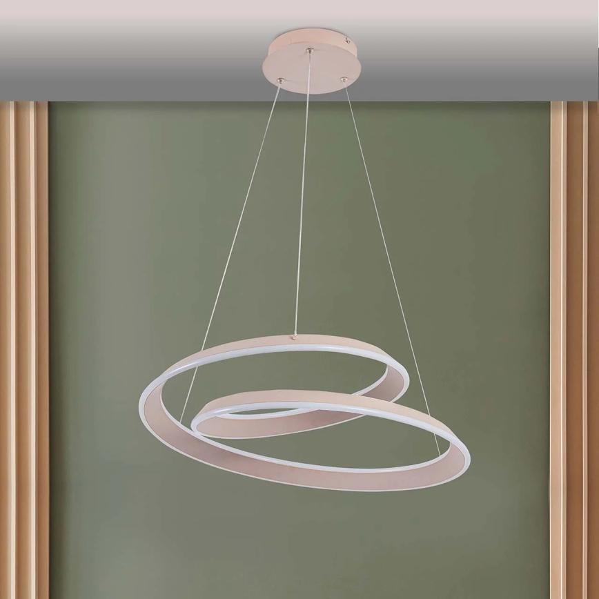 LED полилей на кабел CASHMERE LED/75W/230V Ø 60 см бежов