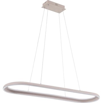LED полилей на кабел CASHMERE LED/80W/230V 30x100 cm бял