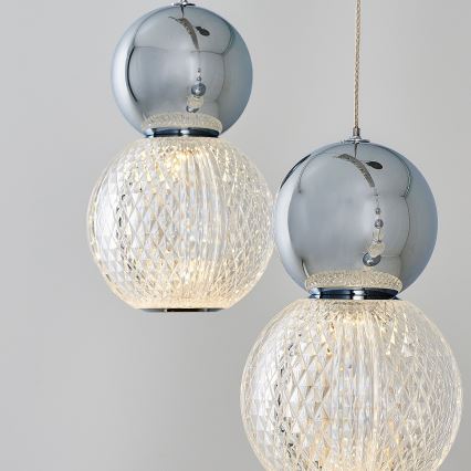 LED полилей на кабел CREMONA LED/27W/230V 3000K матов хром