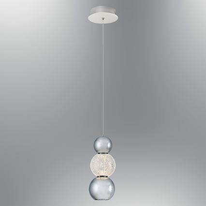 LED полилей на кабел CREMONA LED/5W/230V 3000K матов хром