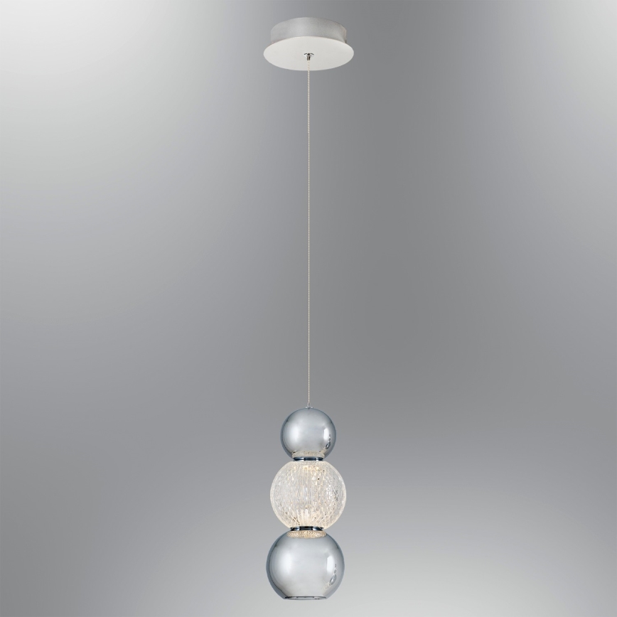 LED полилей на кабел CREMONA LED/5W/230V 3000K матов хром