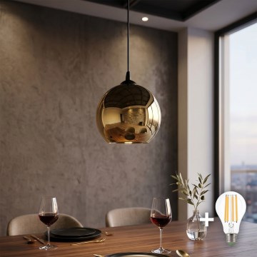 LED полилей на кабел CUBUS Ø 25 см 1xE27/15W/230V