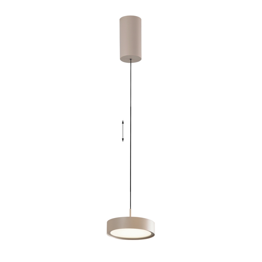 LED полилей на кабел DENVER LED/21W/230V бежов