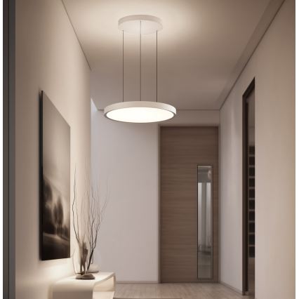 LED полилей на кабел DENVER LED/76W/230V бежов