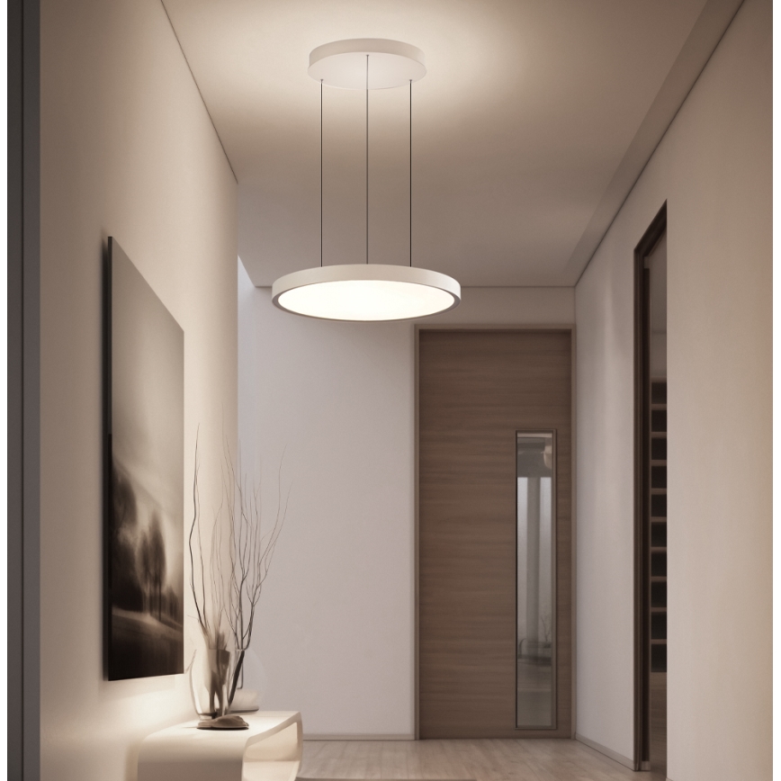 LED полилей на кабел DENVER LED/76W/230V бежов