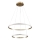 LED полилей на кабел DIANA LED/44W/230V 4000K диаметър 59 см златист