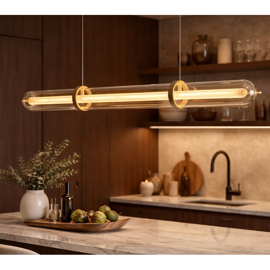 LED полилей на кабел ELIANA LED/34W/230V златен