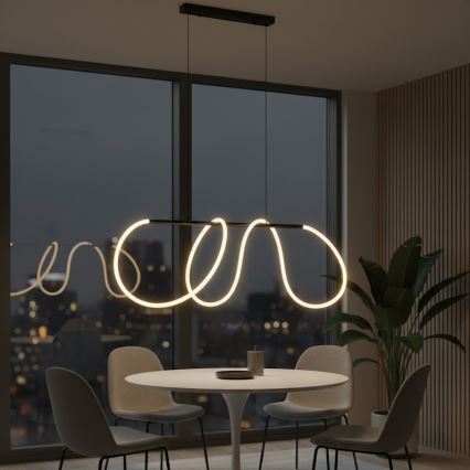 LED полилей на кабел FLEXI LED/45W/230V 4000K черен