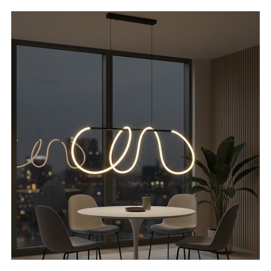 LED полилей на кабел FLEXI LED/45W/230V 4000K черен